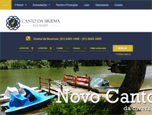 Tablet Screenshot of cantodasiriema.com.br